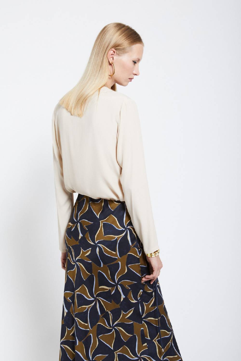 ottod'Ame Silk-blend blouse Grande vendita