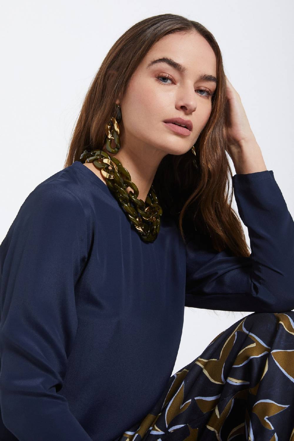 ottod'Ame Silk-blend blouse Flash Sale