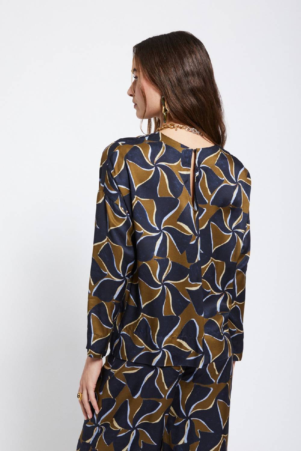 ottod'Ame Viscose blouse with long sleeves Shopping online