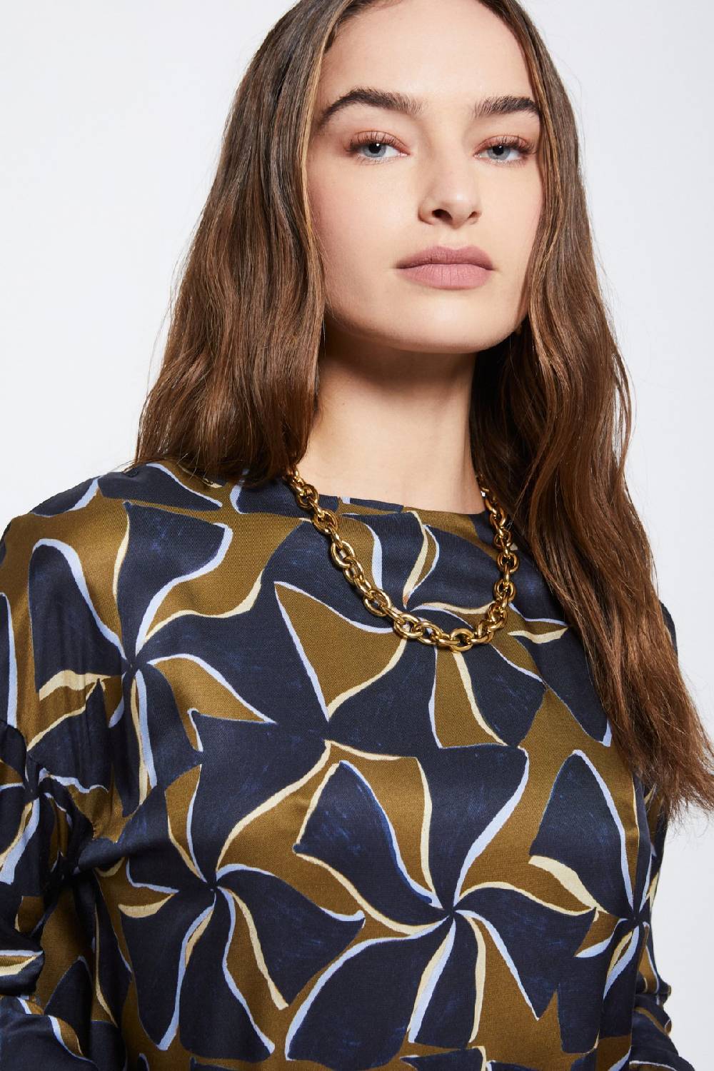 ottod'Ame Viscose blouse with long sleeves Shopping online