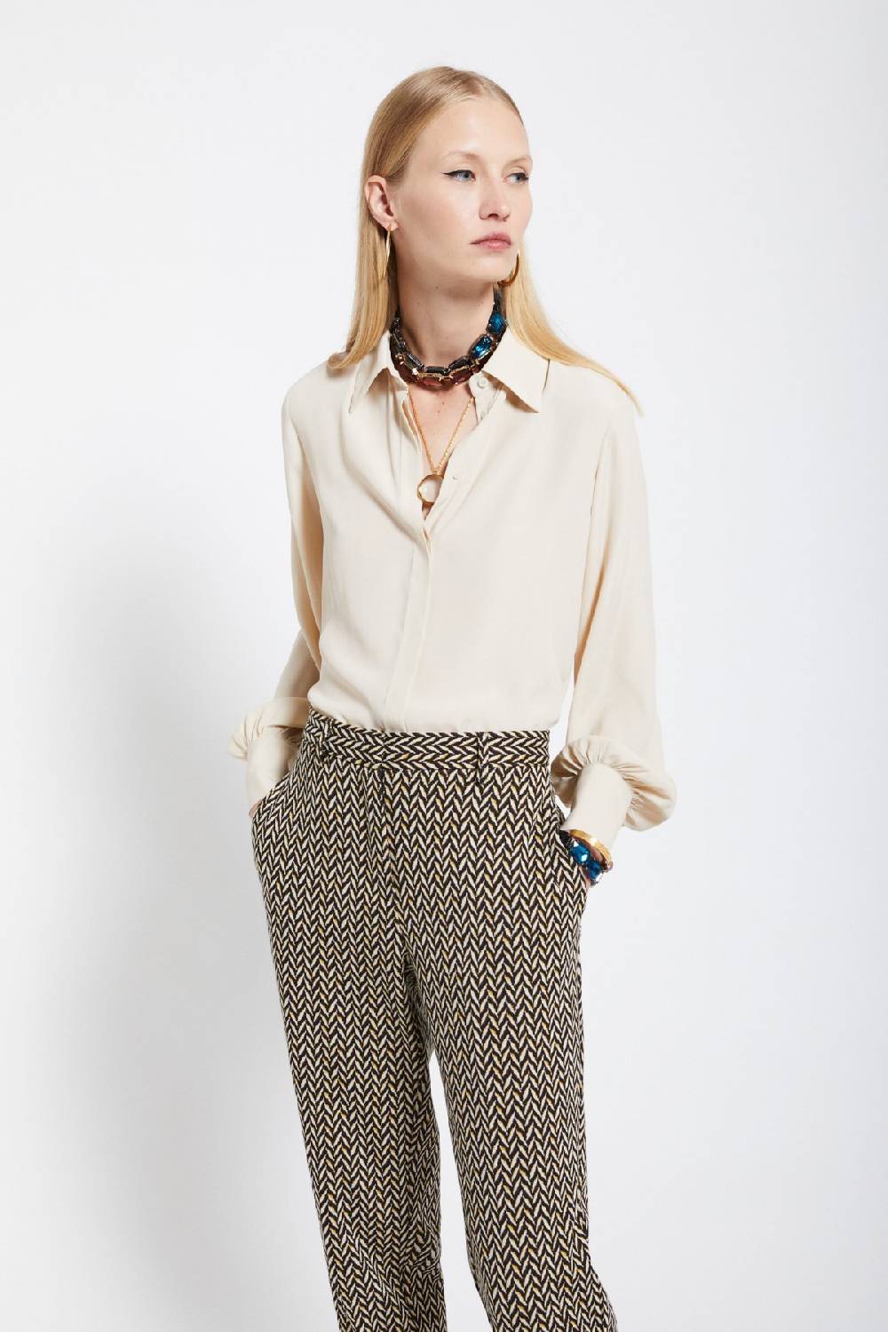 ottod'Ame Silk-blend shirt Offerta per la Festa della Mamma