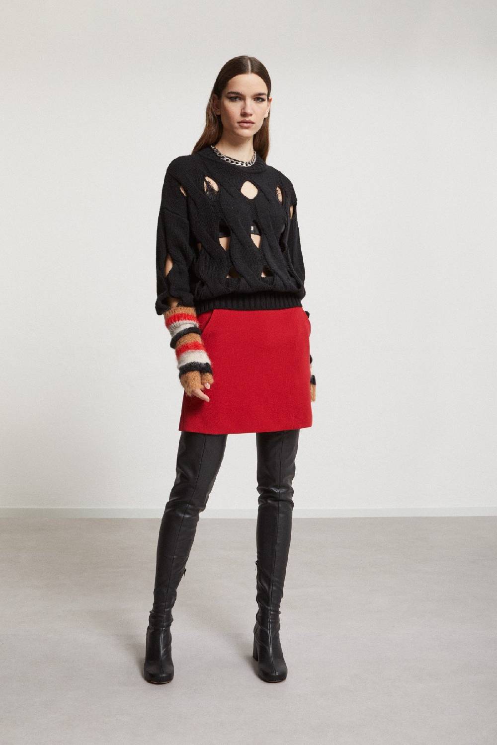 ottod'Ame Leather over-the-knee boots Online Outlet