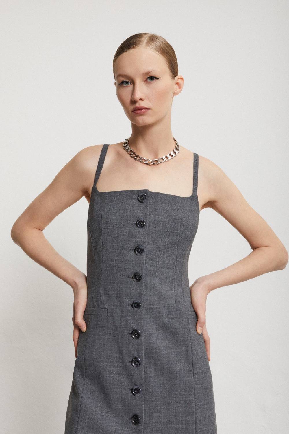 ottod'Ame Short dress with buttons Lightning offer