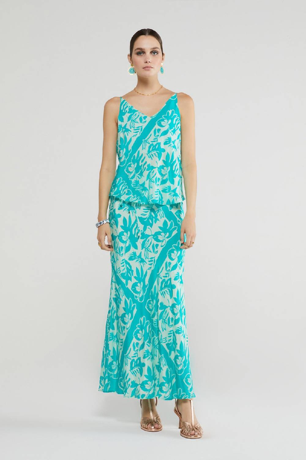 ottod'Ame Printed viscose top