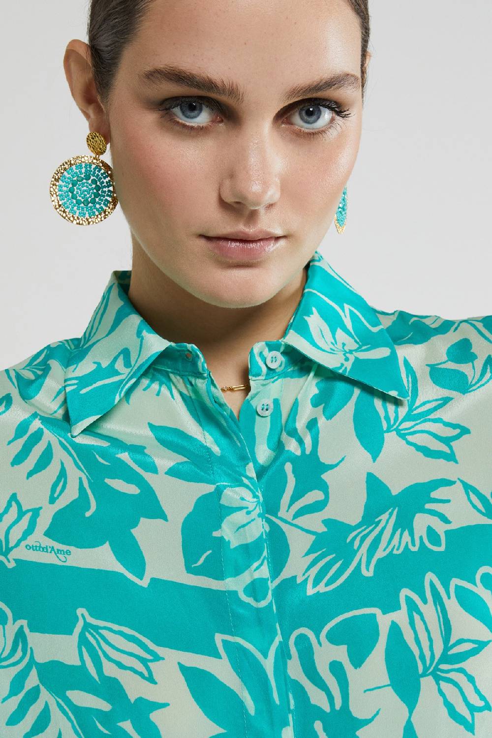 ottod'Ame Printed viscose shirt Prezzo basso