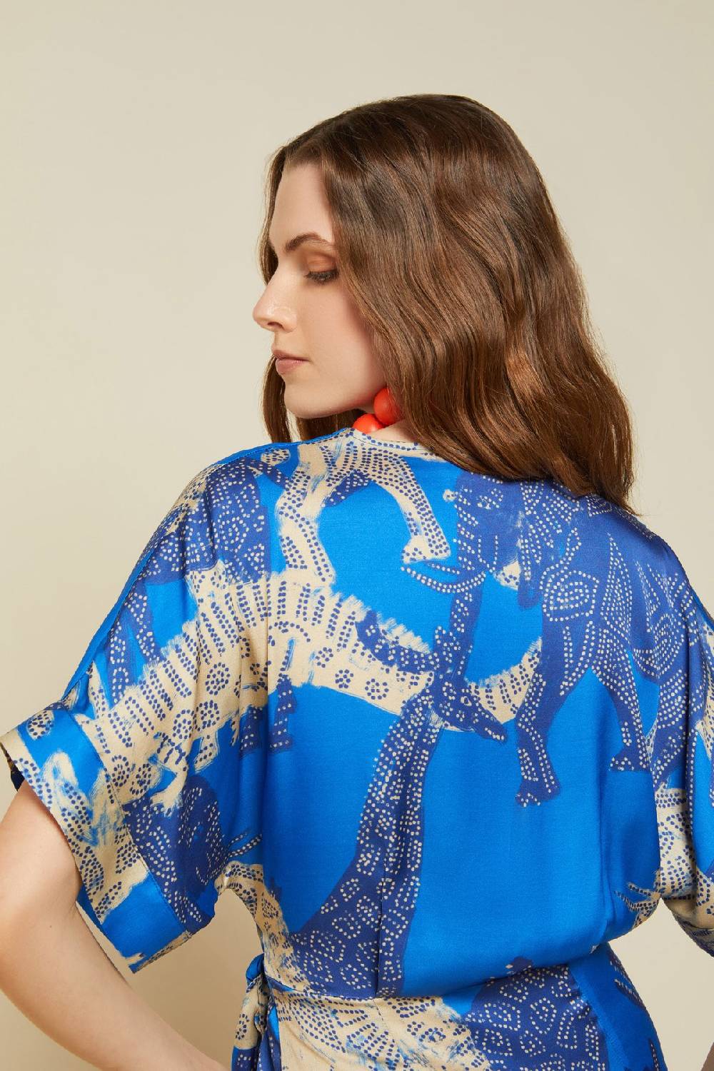 ottod'Ame Viscose short dress with knot Rilascio limitato