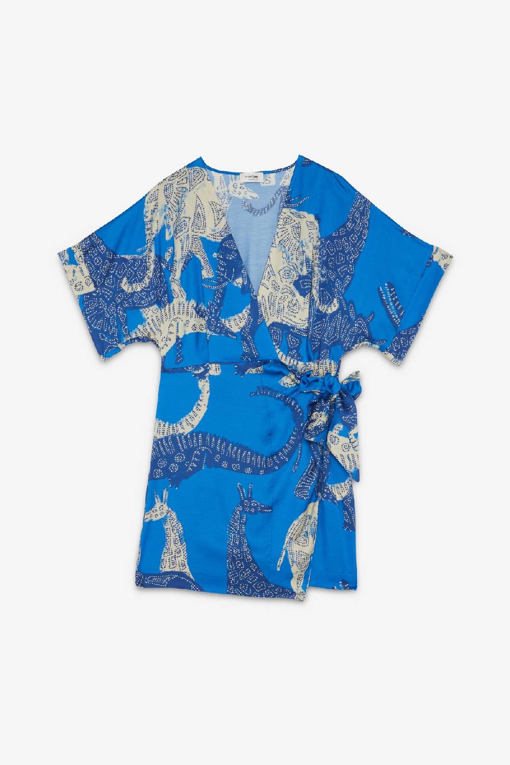 ottod'Ame Viscose short dress with knot Rilascio limitato