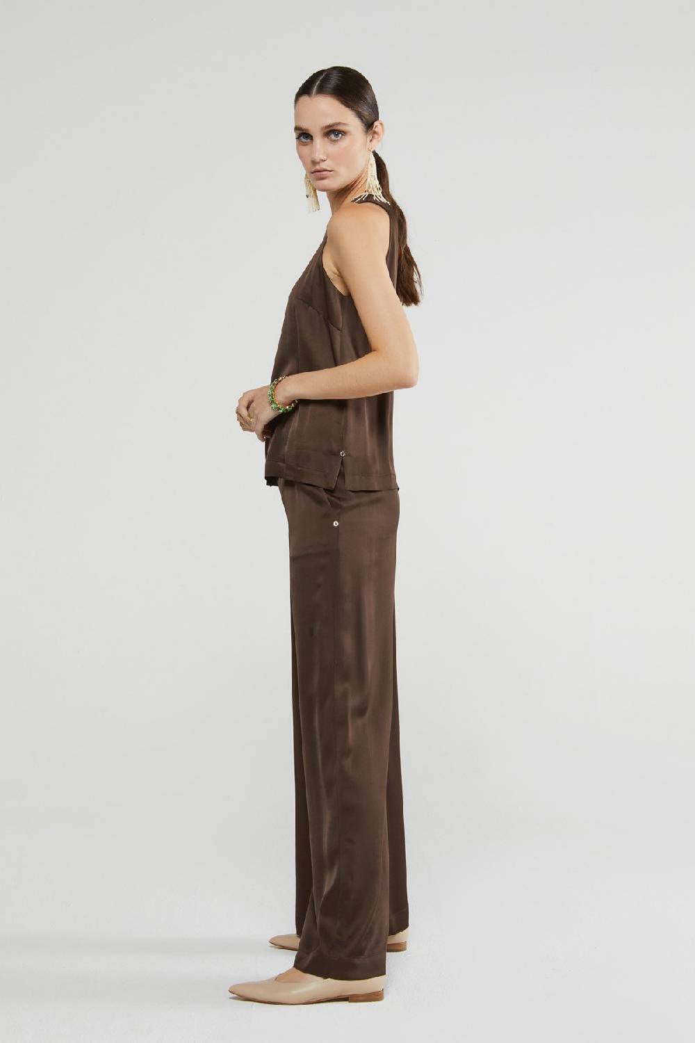 ottod'Ame Viscose palazzo trousers Promozione temporanea