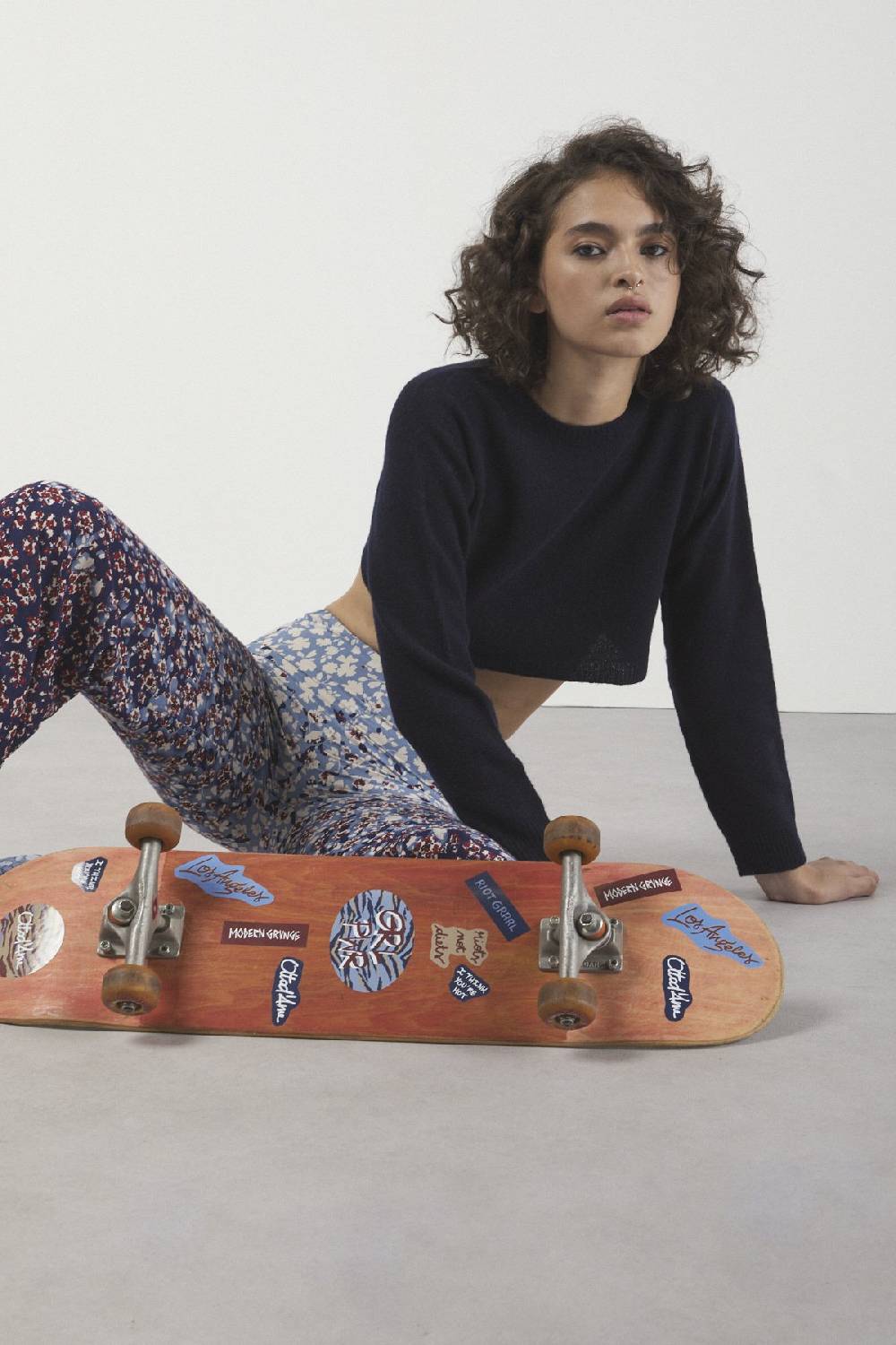 ottod'Ame Cashmire blend cropped sweater Fino al 55% di sconto