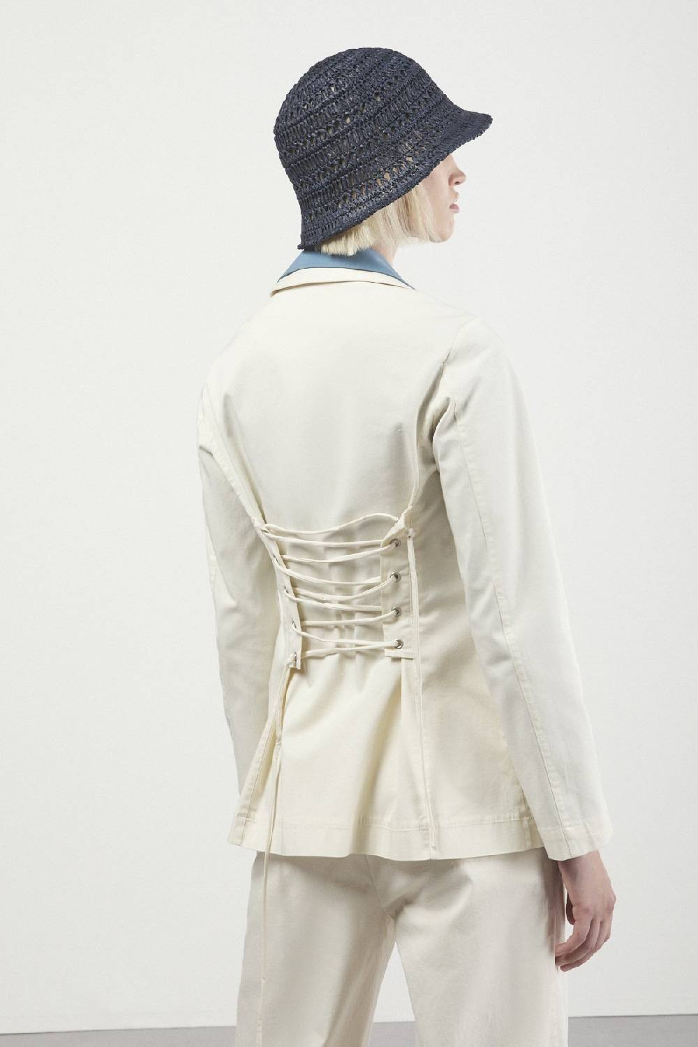 ottod'Ame Cotton jacket with strings Vendita
