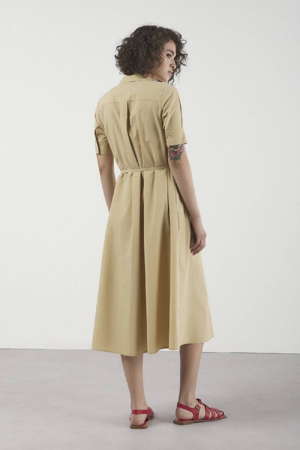 ottod'Ame Poplin midi chemisier Spedizione Gratuita