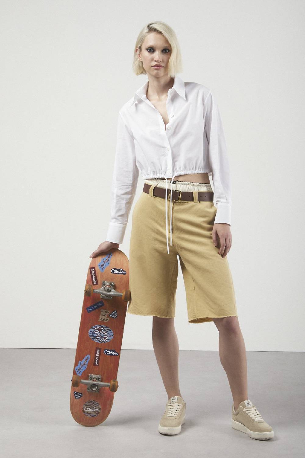 ottod'Ame Poplin cropped shirt