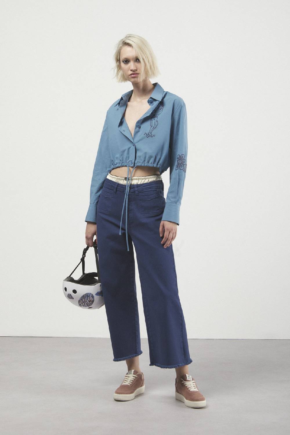ottod'Ame Poplin cropped shirt