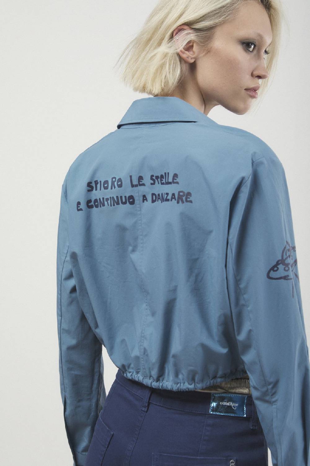 ottod'Ame Poplin cropped shirt Soddisfazione Garantita