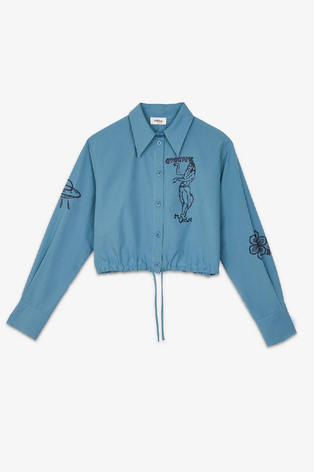 ottod'Ame Poplin cropped shirt Soddisfazione Garantita