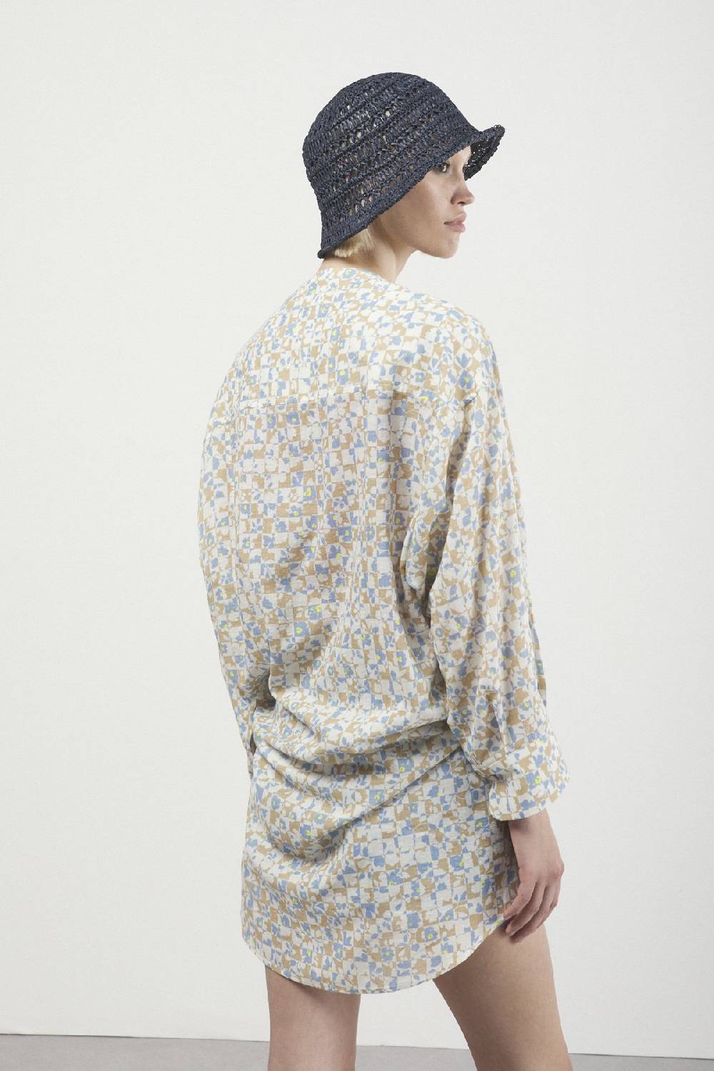 ottod'Ame Printed oversize shirt Negozi Online