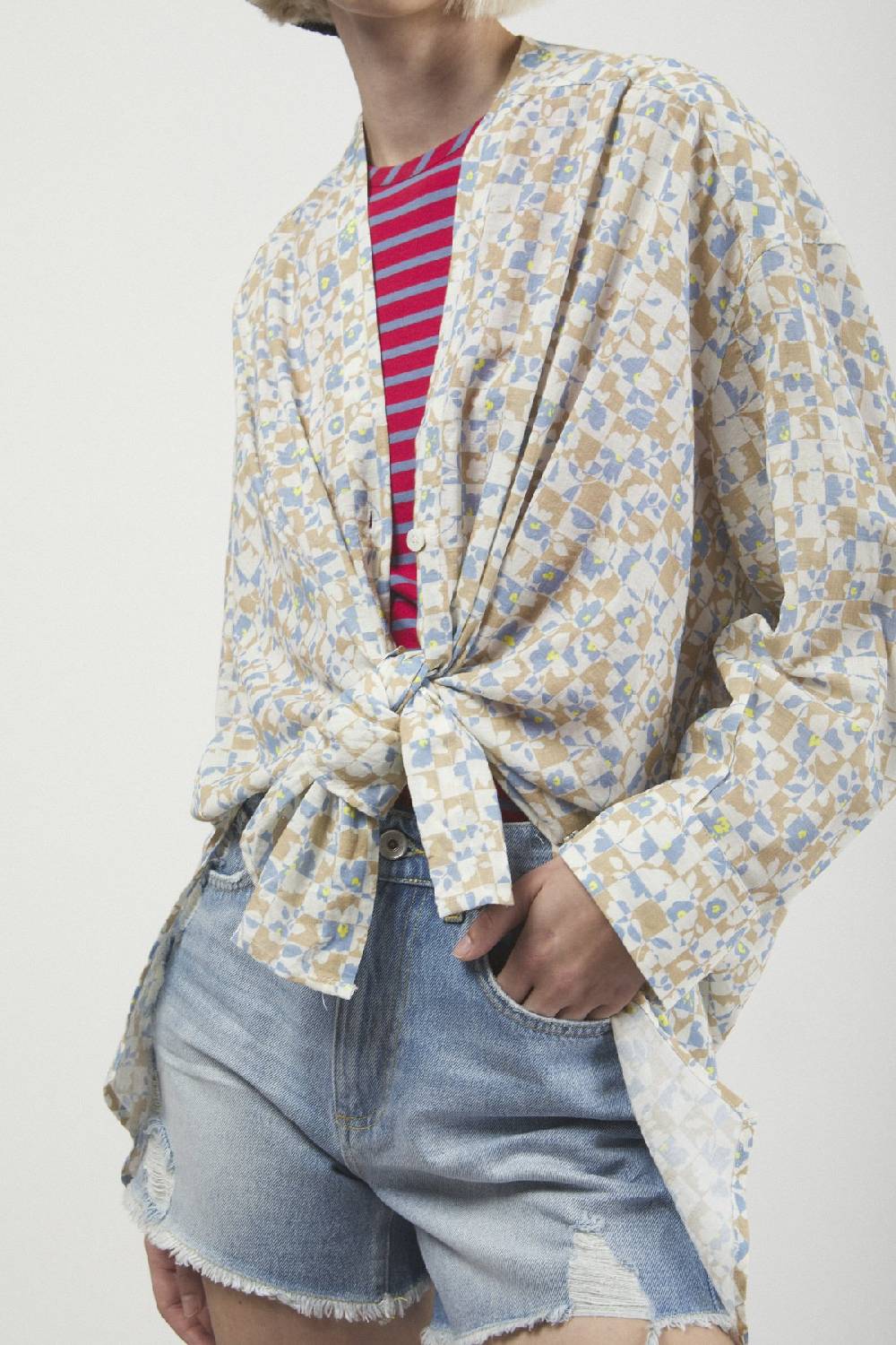 ottod'Ame Printed oversize shirt Negozi Online