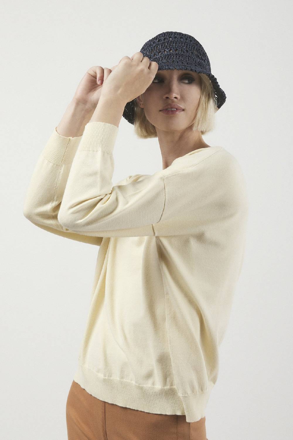 ottod'Ame Viscose blend smooth sweater Acquista Ora