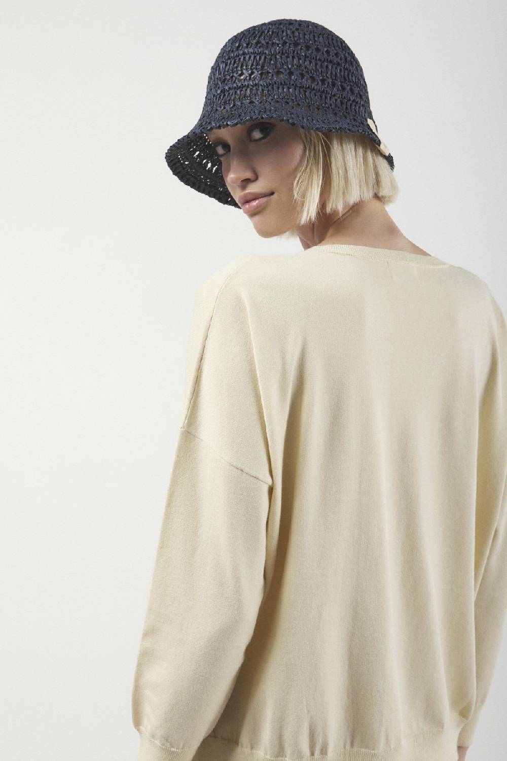 ottod'Ame Viscose blend smooth sweater Acquista Ora