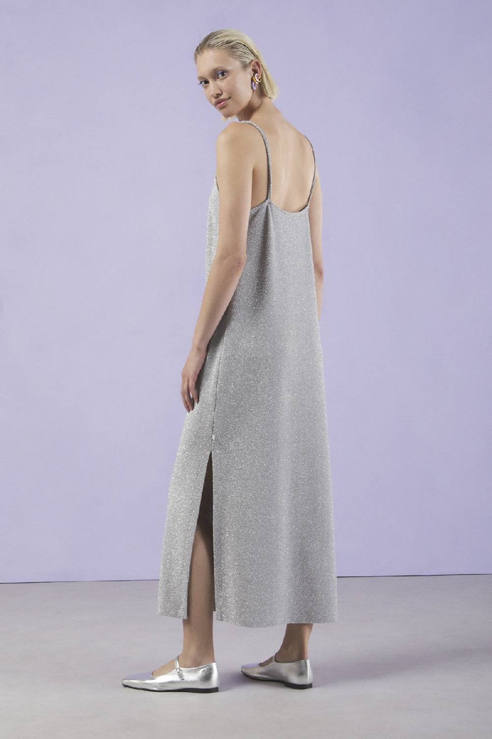 ottod'Ame Long dress with lurex Online