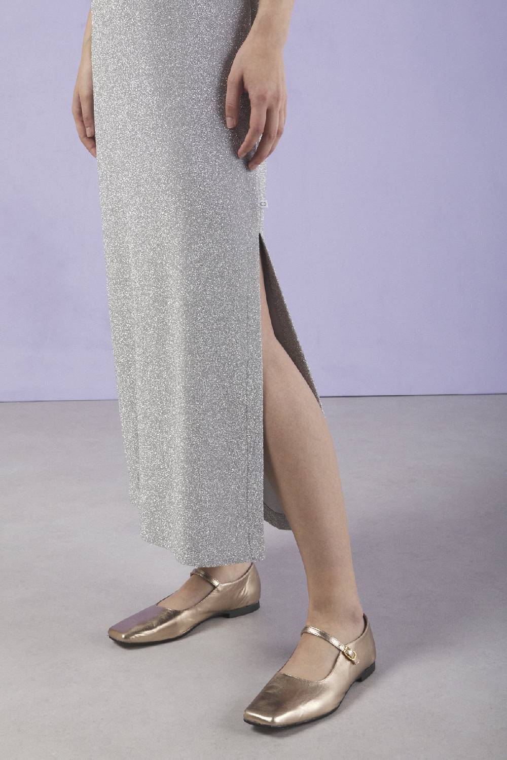 ottod'Ame Long dress with lurex Online