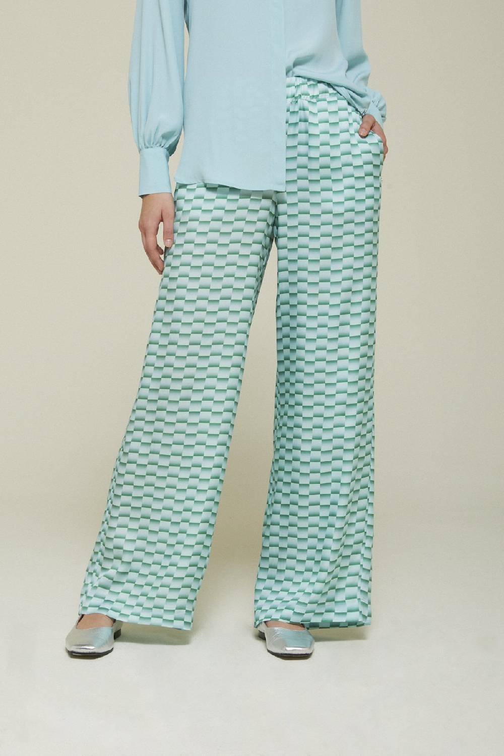 ottod'Ame Viscose palazzo trousers Vendita Economica