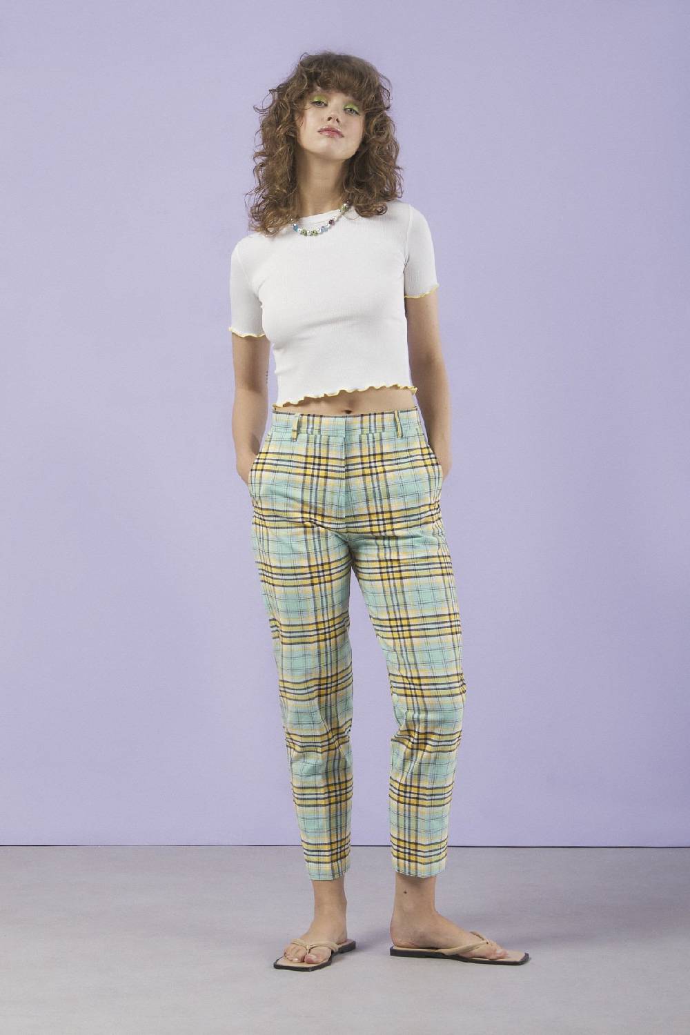 ottod'Ame Ankle lenght trousers