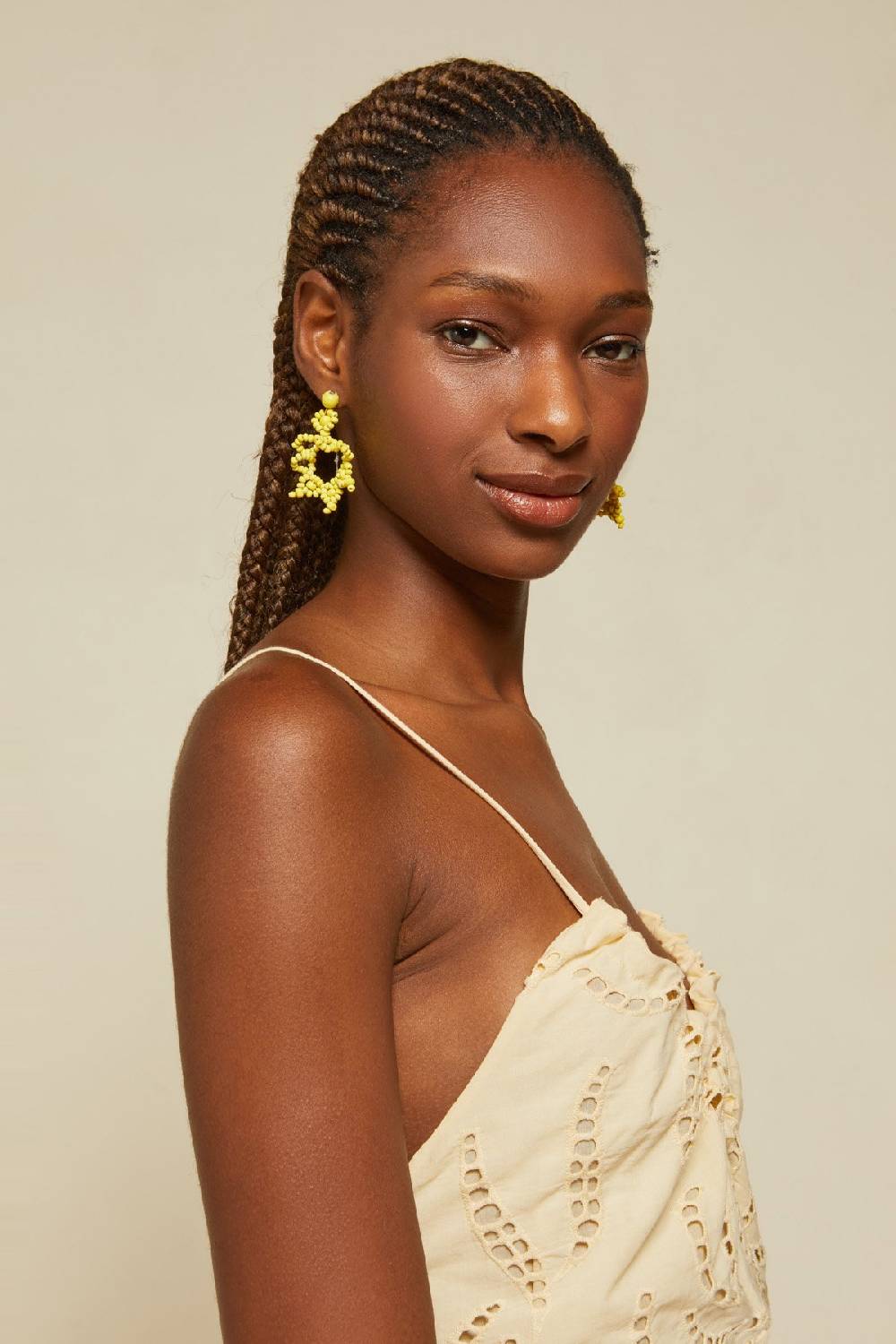 ottod'Ame Broderie anglaise long dress with neckline with bow Offerta San Valentino