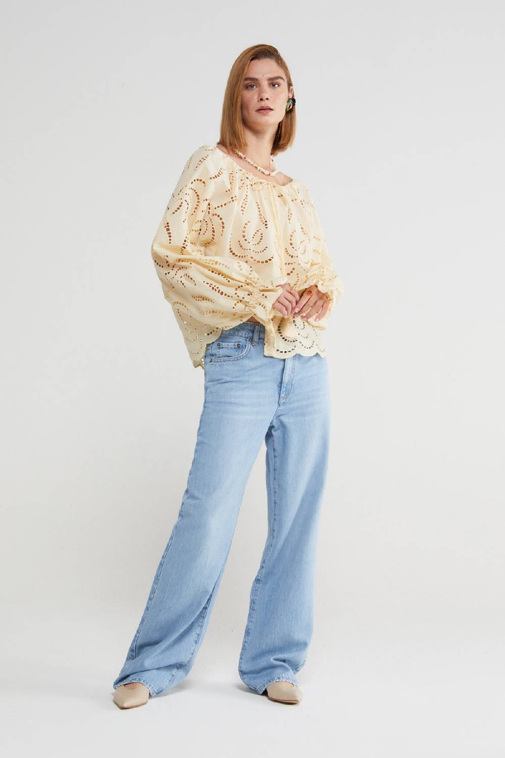 ottod'Ame Broderie anglaise shirt