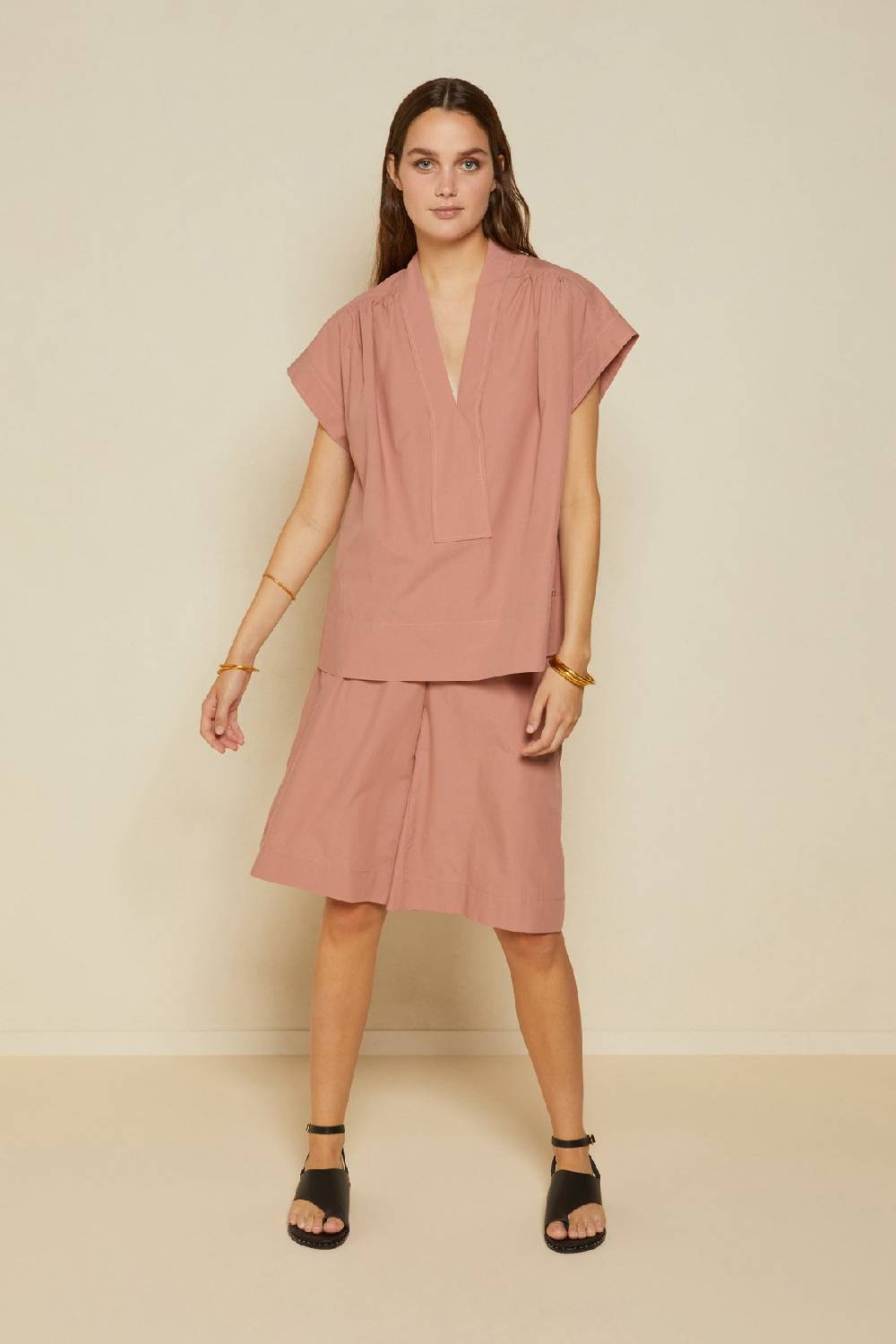 ottod'Ame Poplin culottes Smaltimento dello stoccaggio