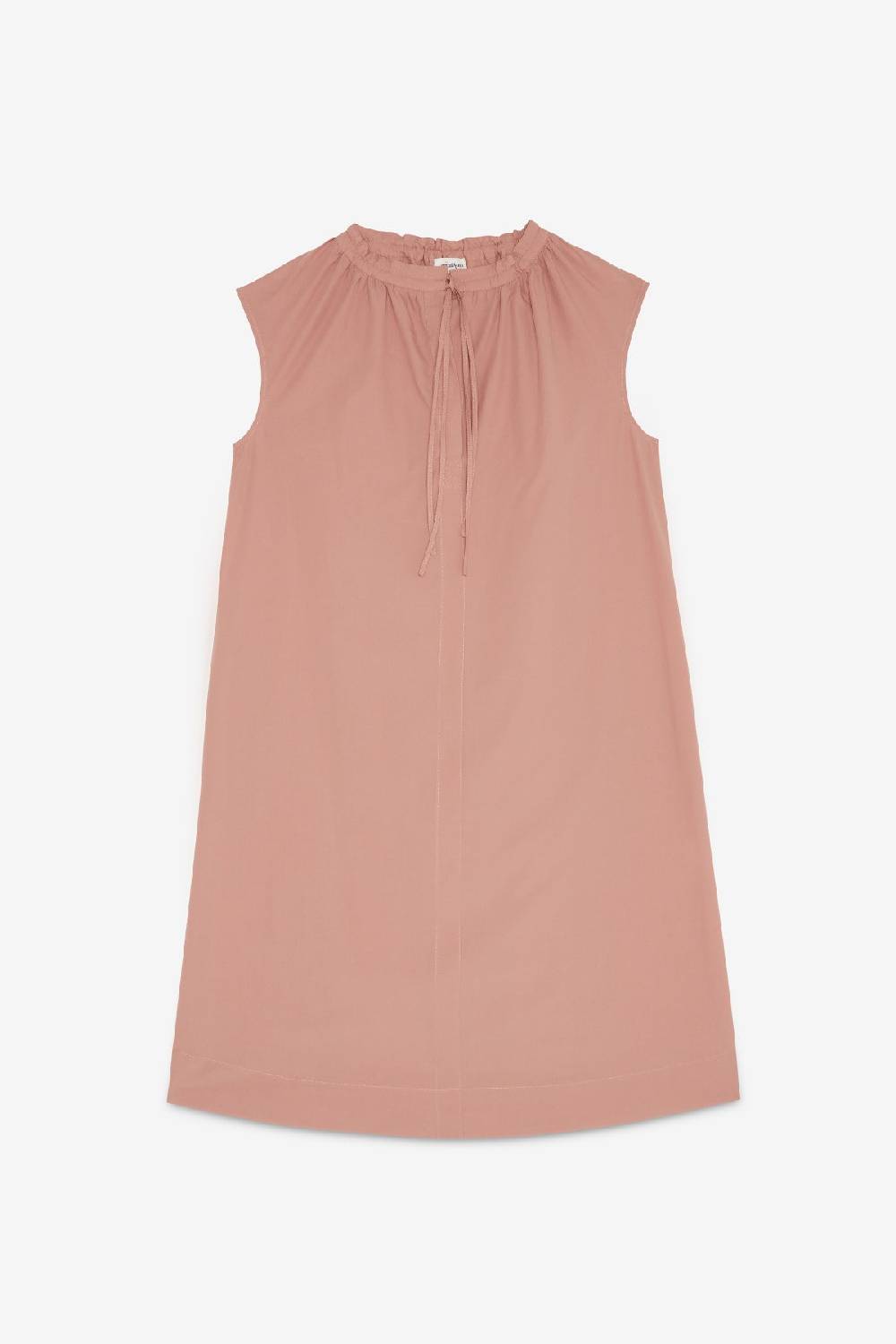ottod'Ame Poplin midi dress with drawstring Online Outlet