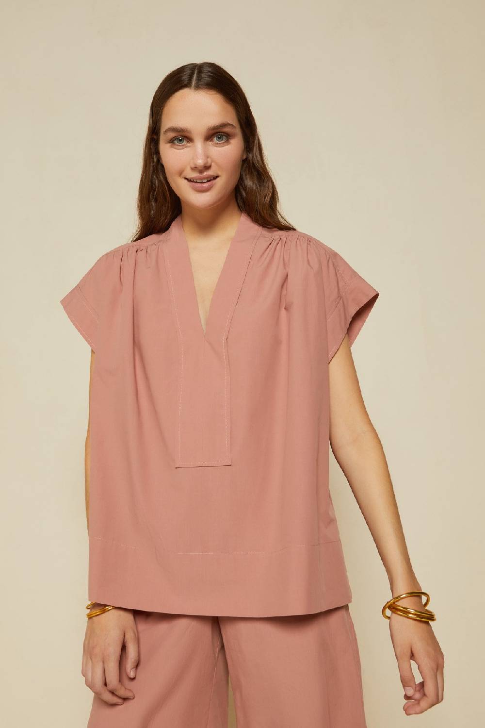 ottod'Ame Poplin V-neck sweater Offerta temporanea