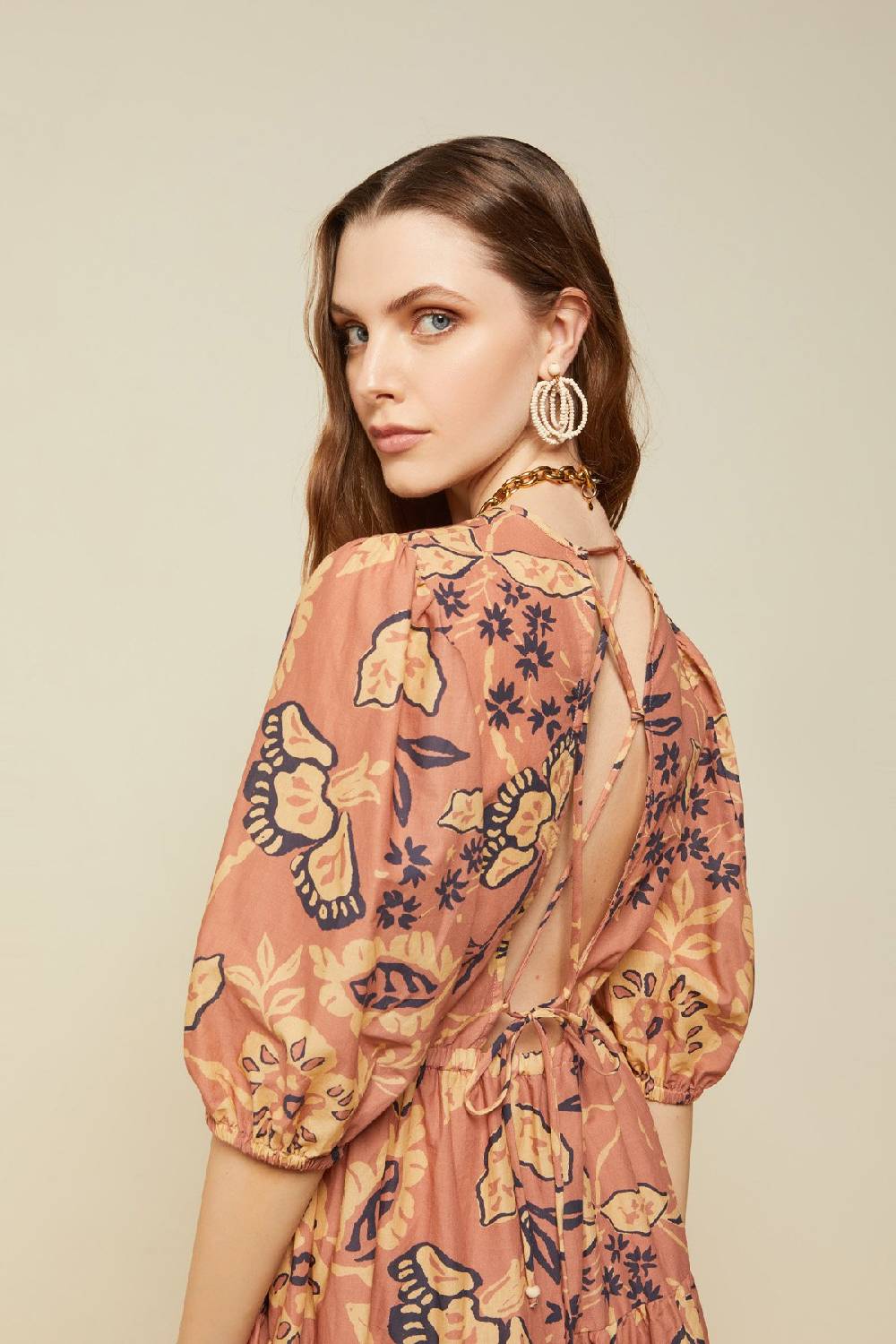 ottod'Ame Cotton short dress with laces Grandi sconti