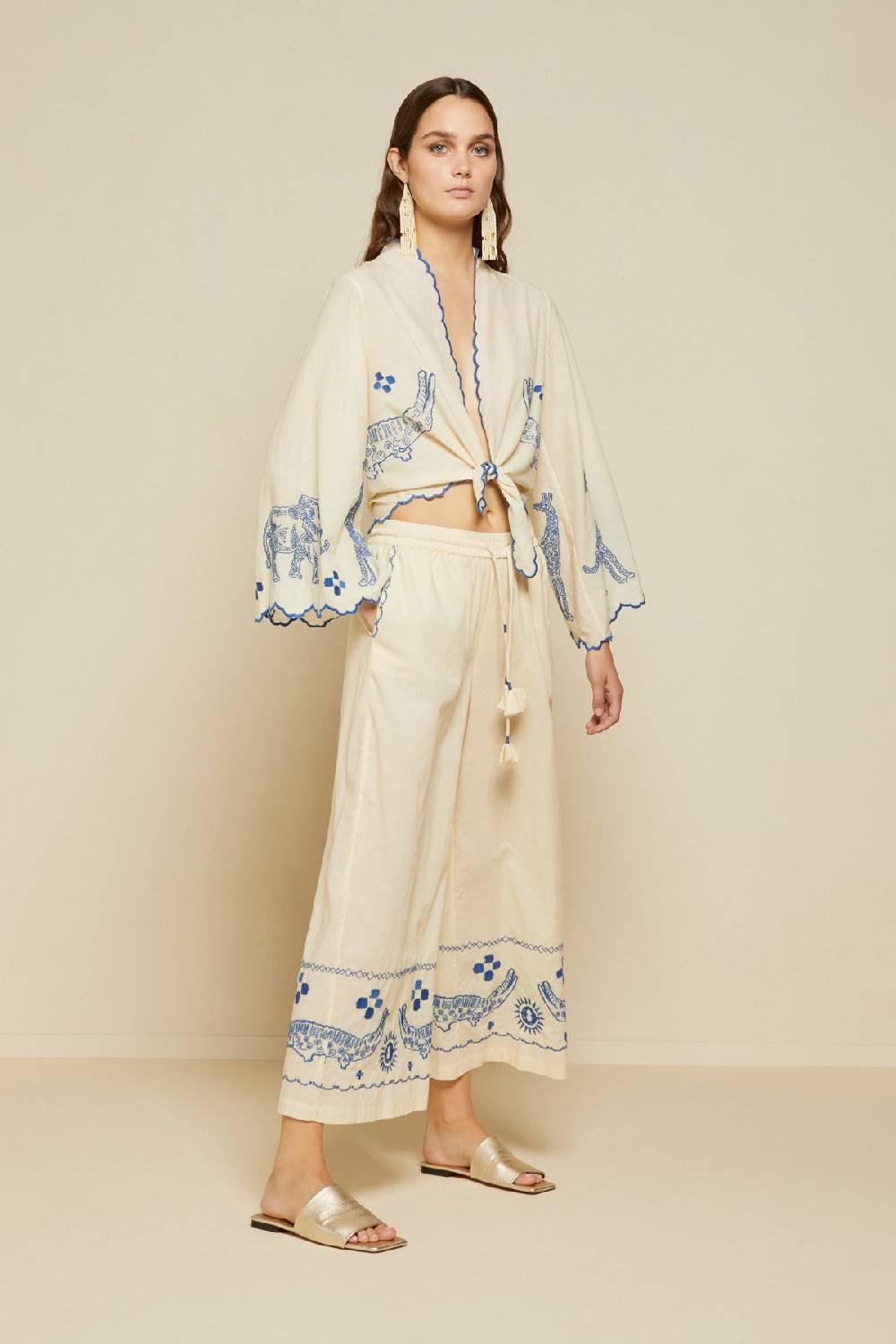 ottod'Ame Wide trousers with drawstring Nuovi prodotti