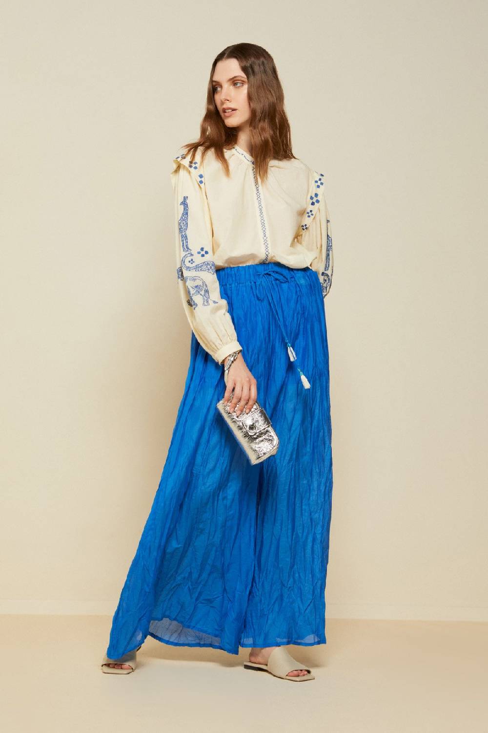 ottod'Ame Cotton shirt with embroidery Liquidazione