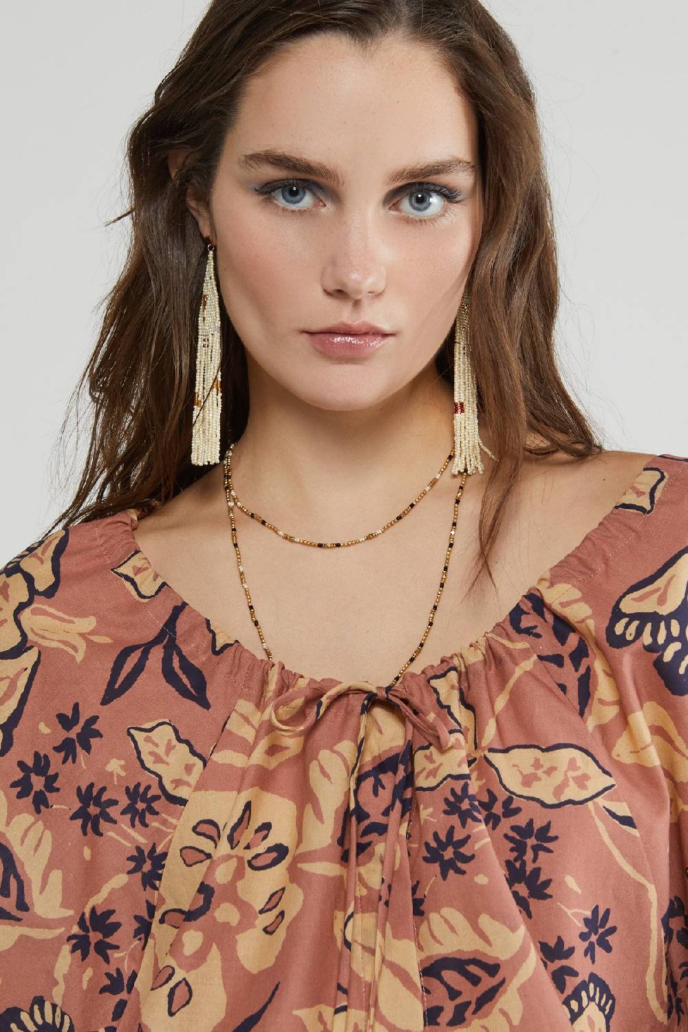 ottod'Ame Cotton shirt with balloon sleeves Comprane uno, ottenene uno gratis