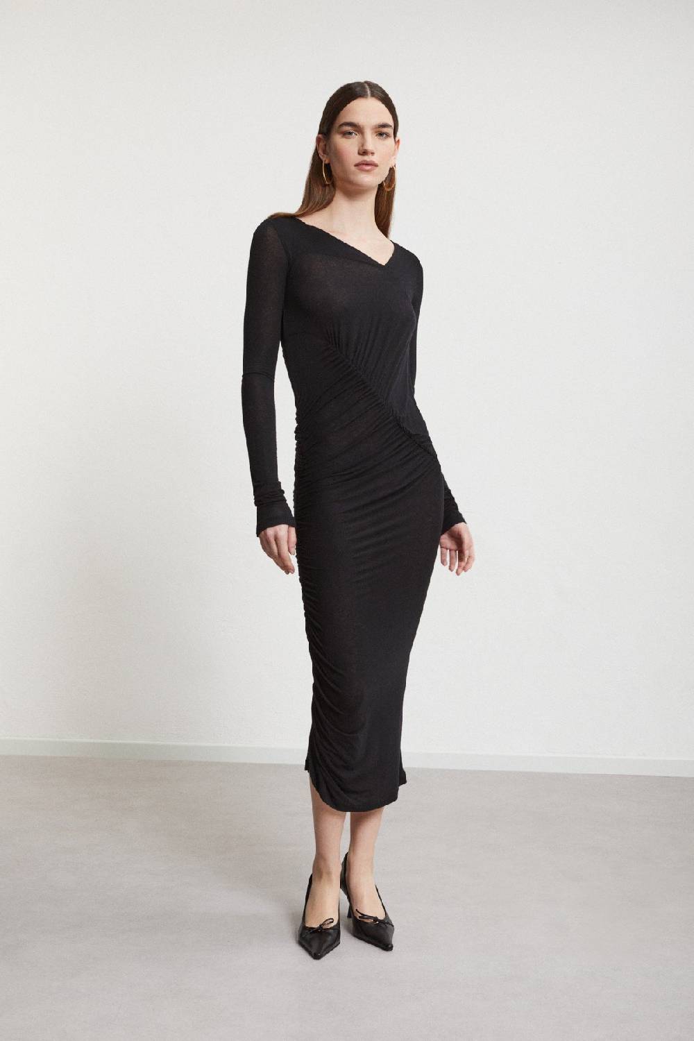 ottod'Ame Stretch viscose long dress ACQUISTA ORA