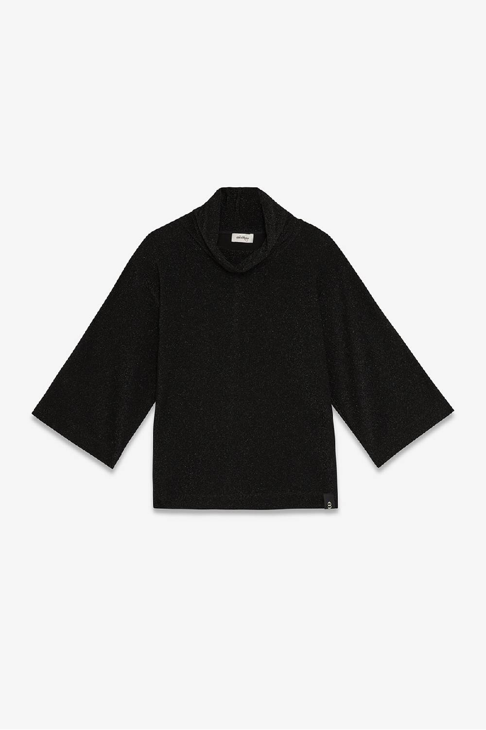 ottod'Ame Viscose blouse with lurex and flared sleeves Fino al 50% di sconto