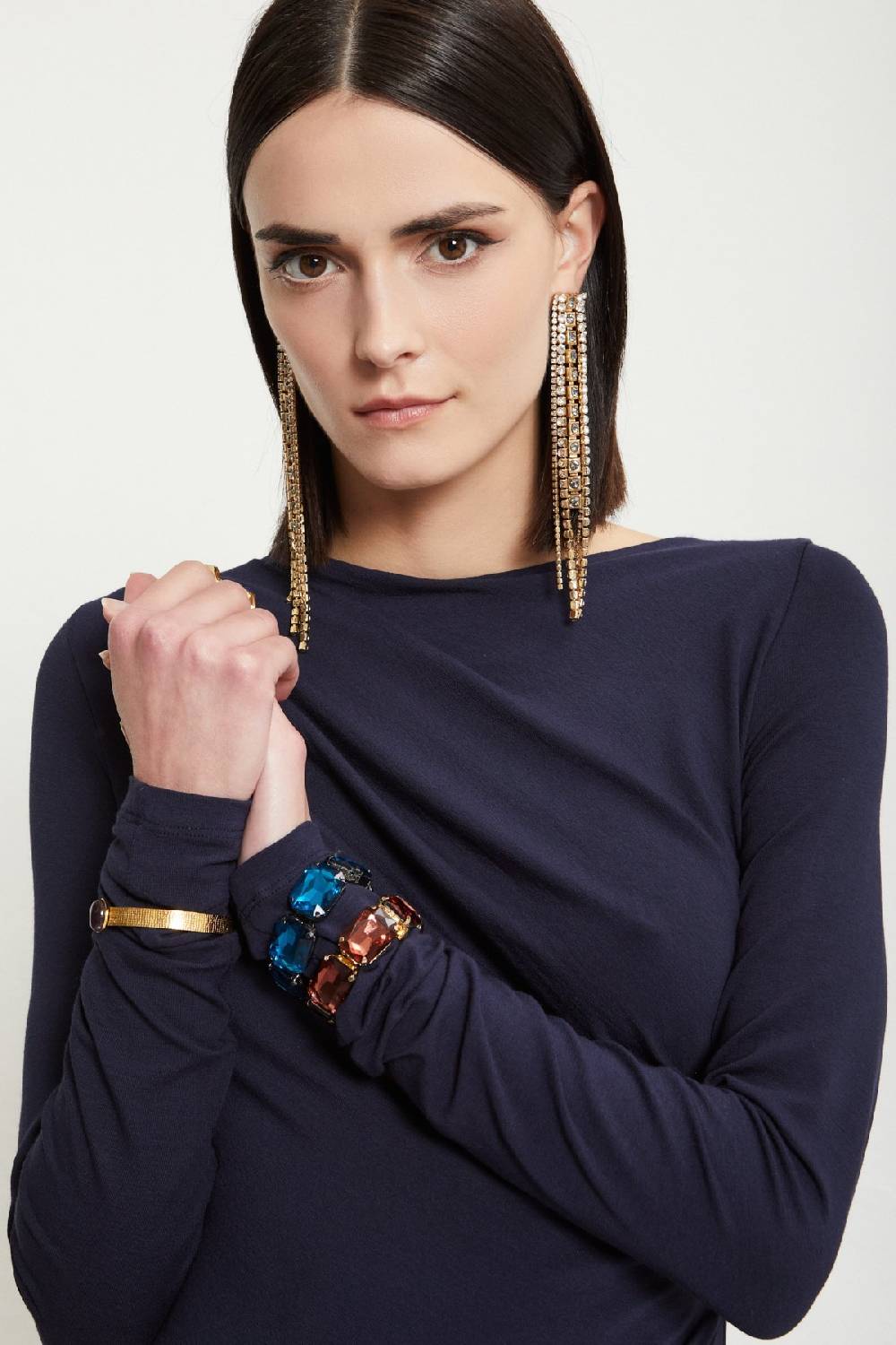 ottod'Ame Viscose long dress with pleats Fino al 65% di sconto