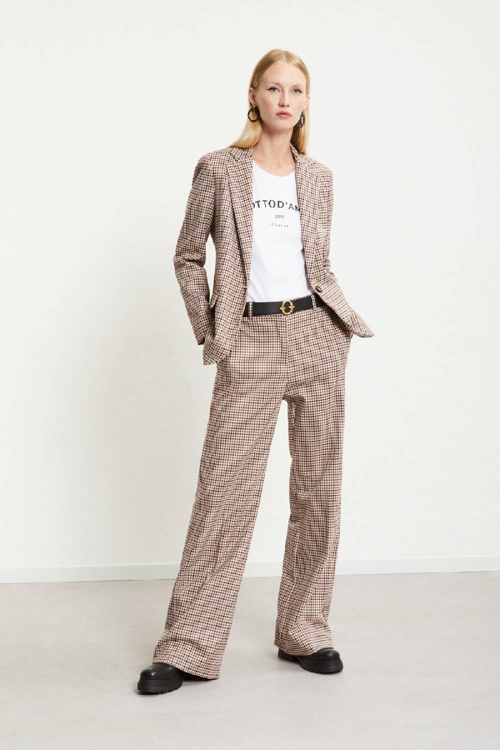 ottod'Ame Printed check jacket