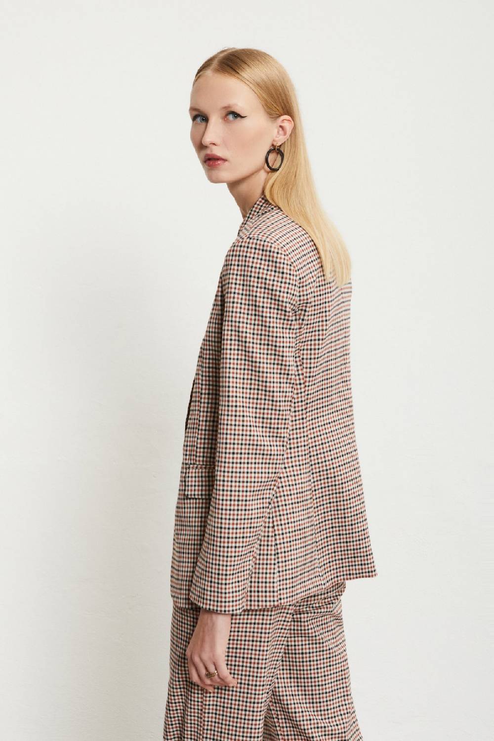 ottod'Ame Printed check jacket Offerta speciale della fabbrica