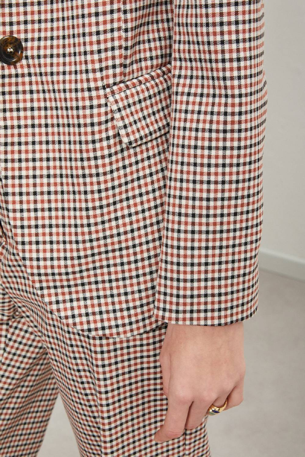 ottod'Ame Printed check jacket Offerta speciale della fabbrica