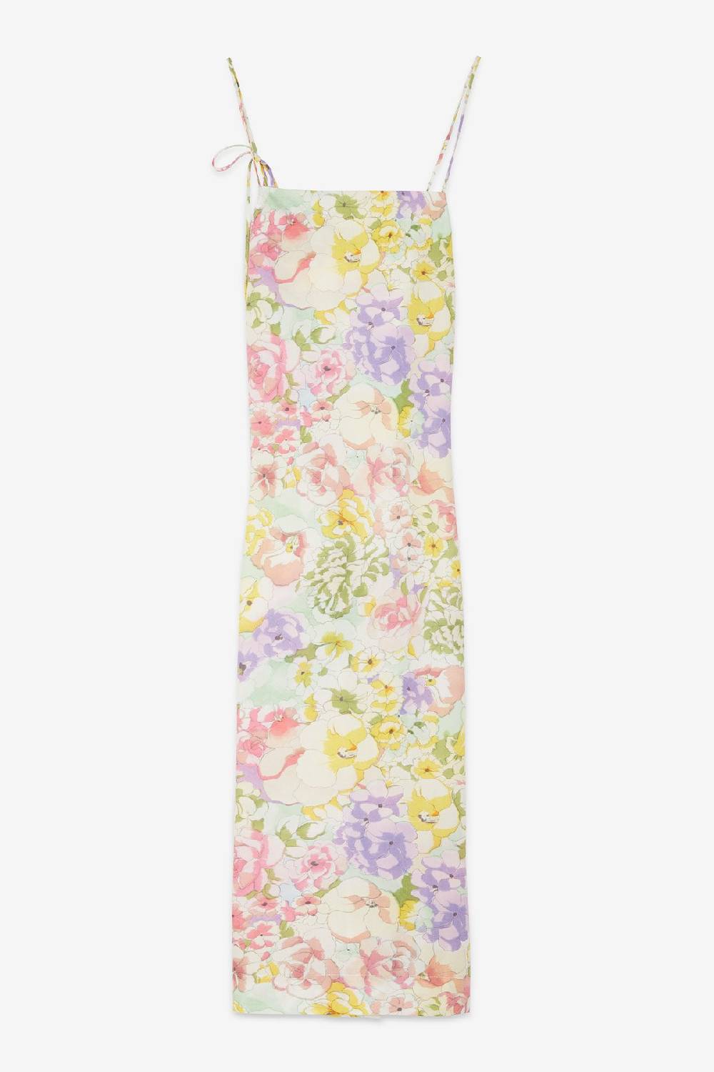 ottod'Ame Cotton midi dress with slit Esporta salva