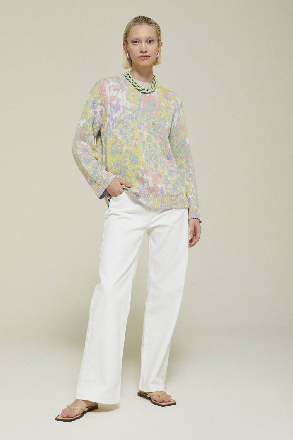 ottod'Ame Printed sweater