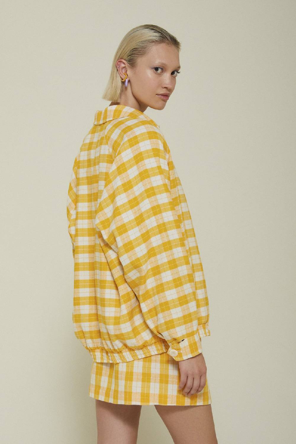 ottod'Ame Linen blend shirt jacket In Linea