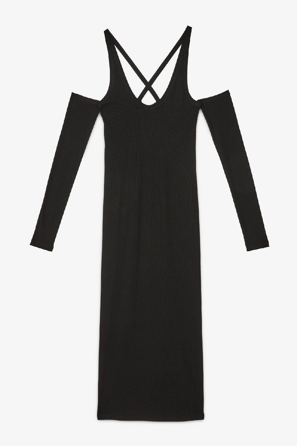 ottod'Ame Viscose dress with bare shoulders Qualità