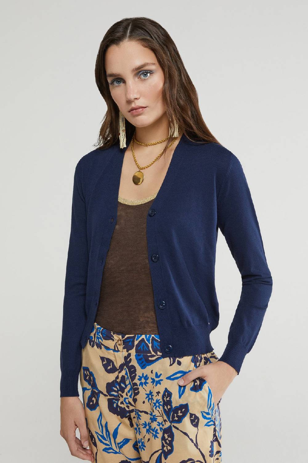 ottod'Ame Long-sleeved cardigan Qualità Garantita