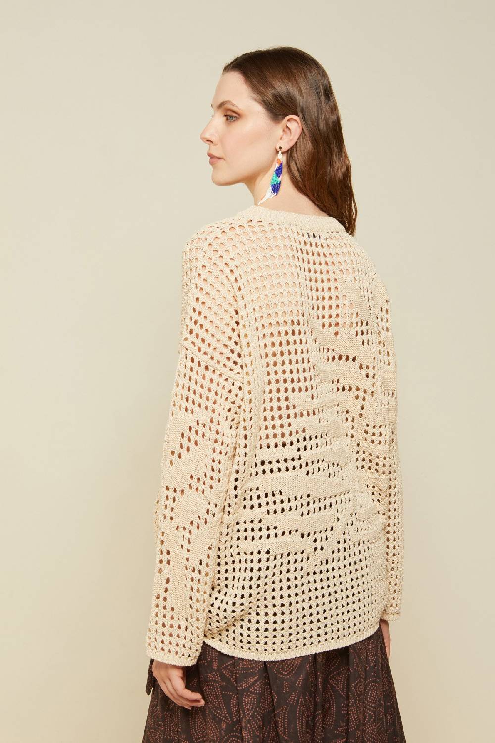 ottod'Ame Fretworked sweater Consegna Veloce