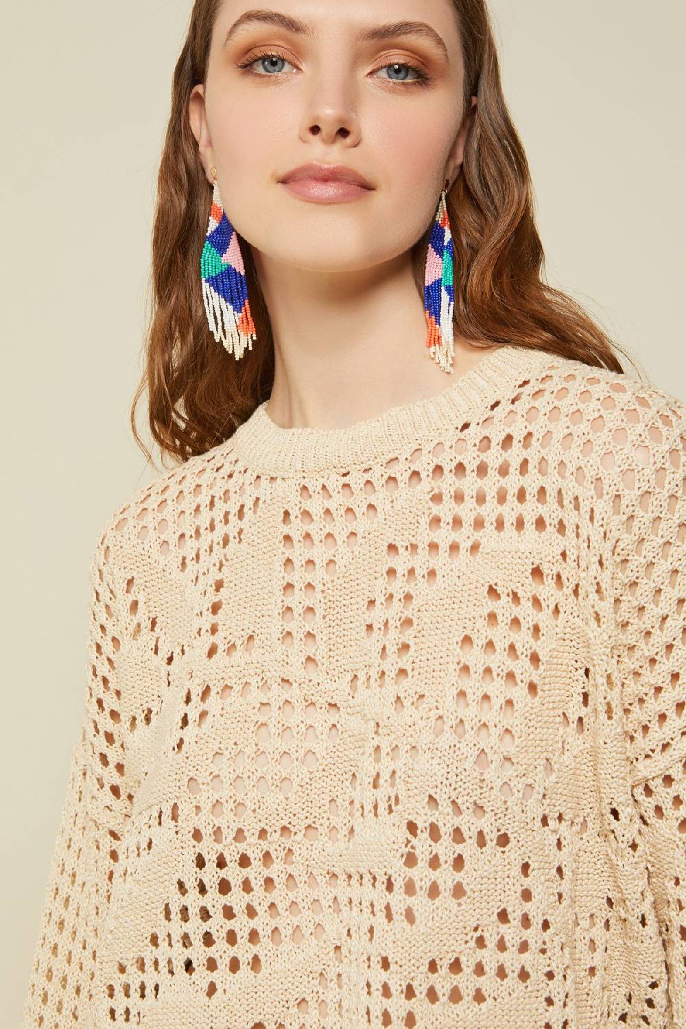 ottod'Ame Fretworked sweater Consegna Veloce