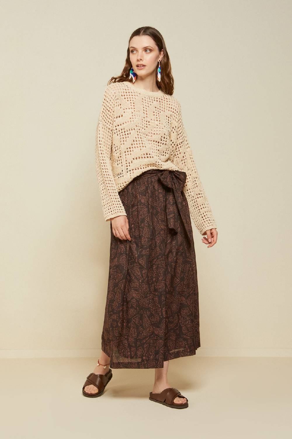 ottod'Ame Cotton long skirt
